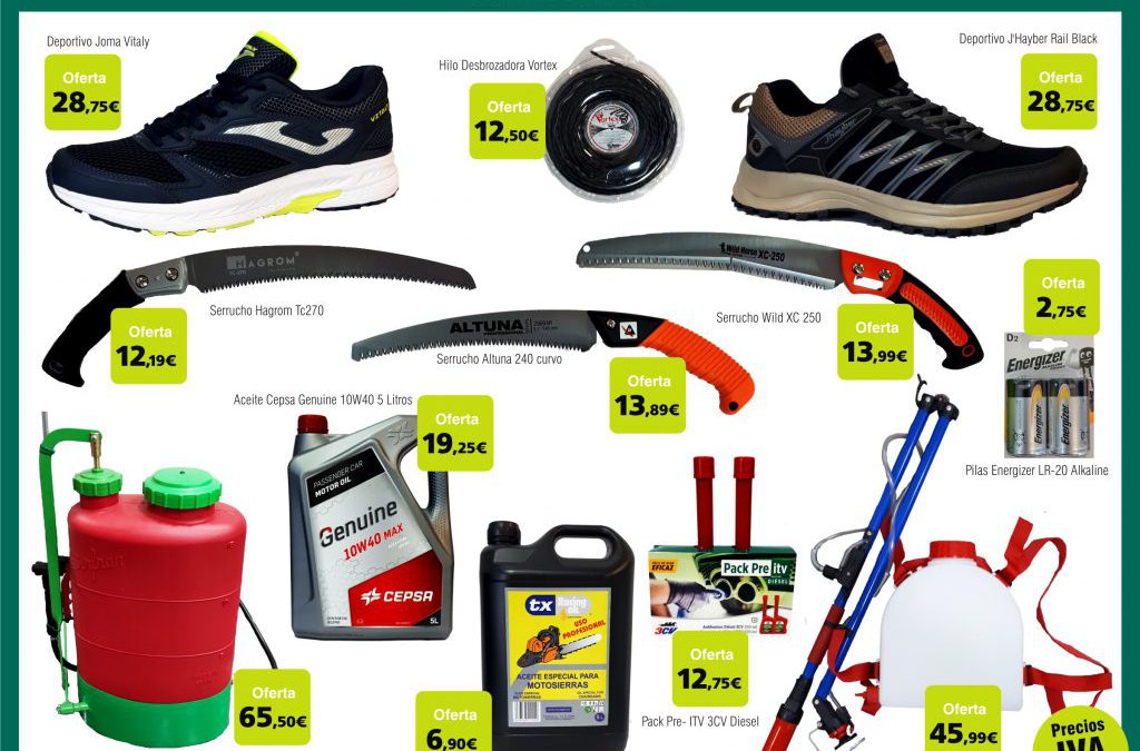 Ofertas tienda y fitosanitarios Abril 2022