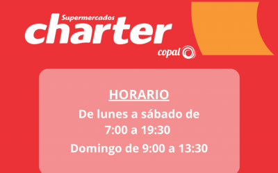 Nuevo horario Charter